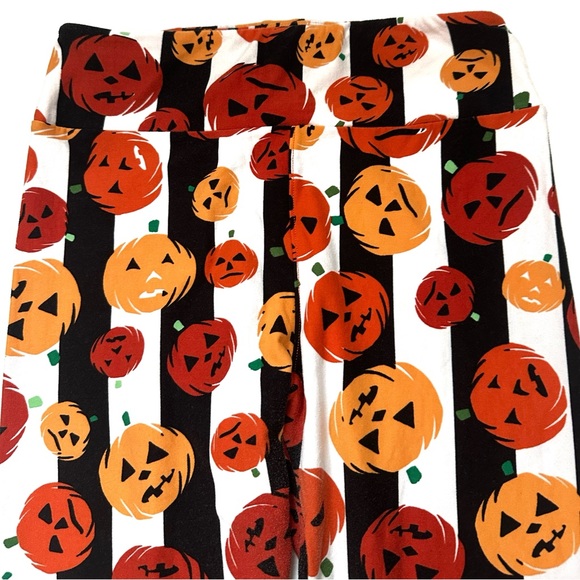 LuLaRoe Soft Knit Halloween/Autumn Elastic Waist Pull On Leggings - Picture 2 of 6
